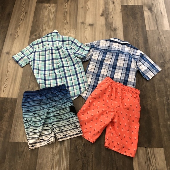 Boys Plaid Shirt and Bathing Suit‎ Bundle - Picture 9 of 10
